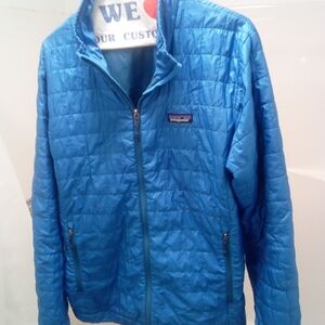 Patagonia Men's Blue Quilted Jacket